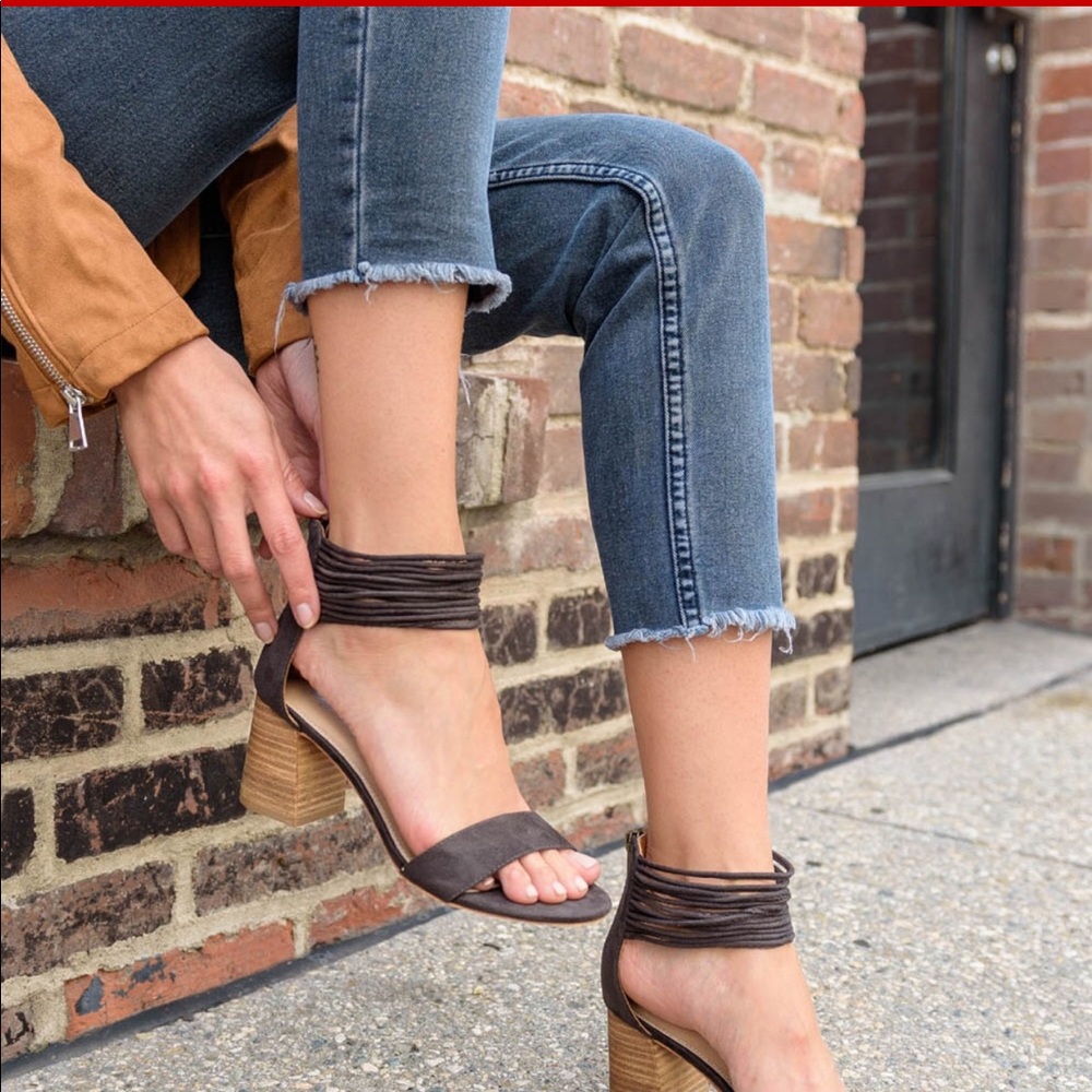 Dark Grey Lenna Sandal - Picture 2 of 5